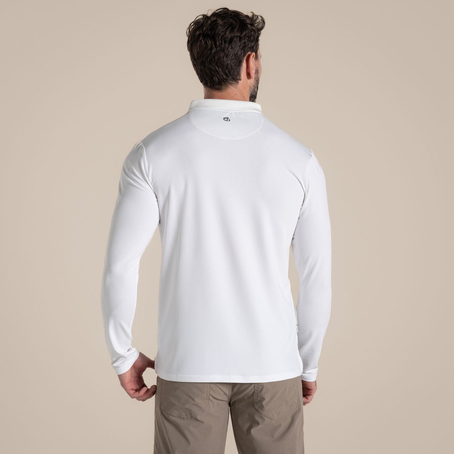 Craghoppers Mens NosiLife Bramshaw Golf Long Sleeve Polo Shirt
