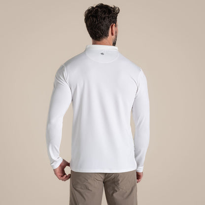 Craghoppers Mens NosiLife Bramshaw Golf Long Sleeve Polo Shirt