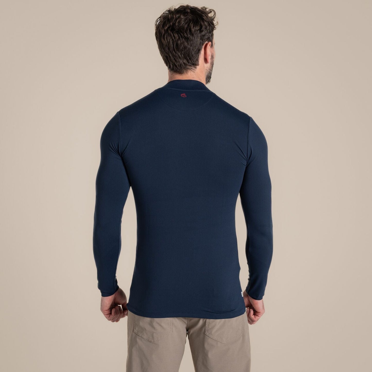 Craghoppers Mens NosiLife Golf Mock Neck Baselayer Top