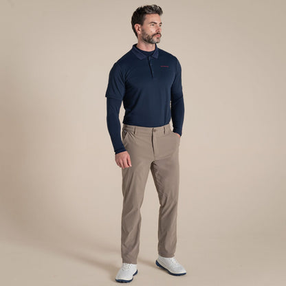 Craghoppers Mens NosiLife Golf Mock Neck Baselayer Top