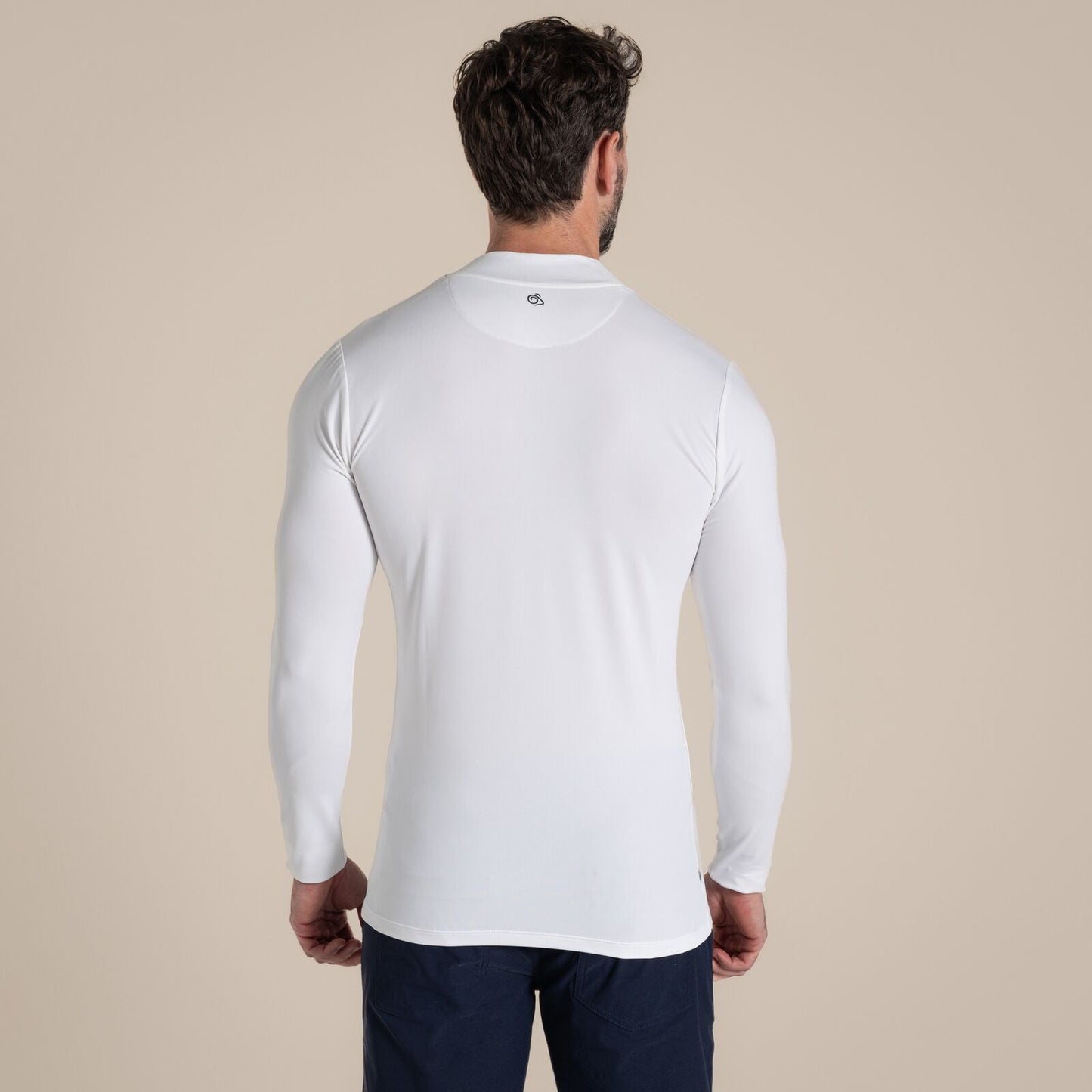Craghoppers Mens NosiLife Golf Mock Neck Baselayer Top