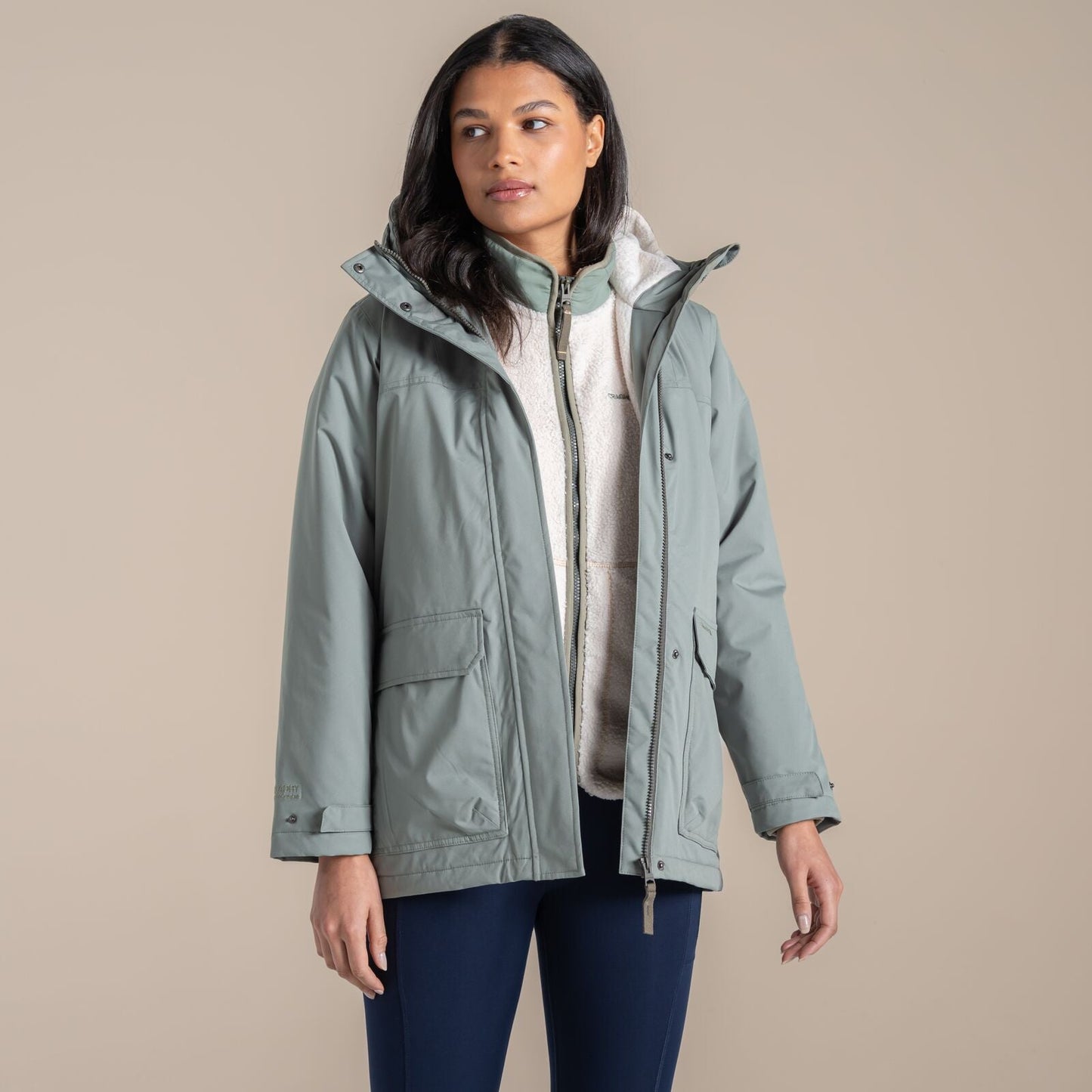 Craghoppers Womens National Trust Crossbill Waterproof Parka Jacket