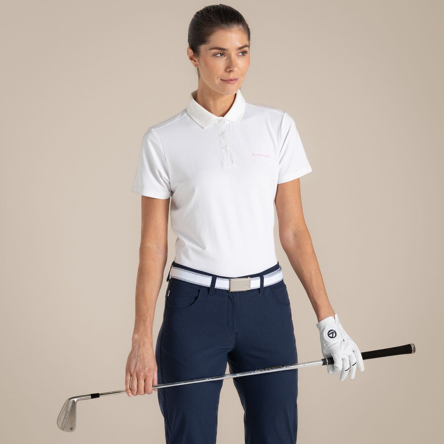 Craghoppers Womens NosiLife Thornbury Golf Short Sleeve Polo Shirt