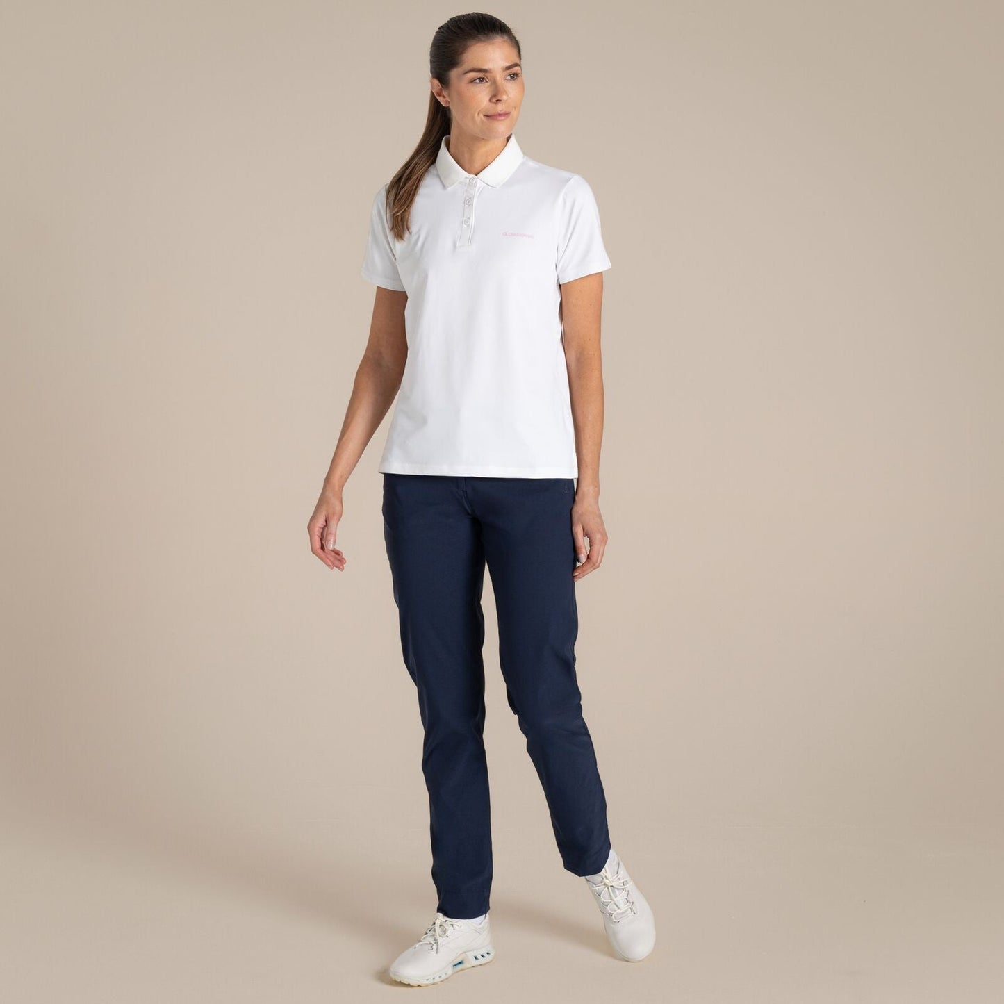 Craghoppers Womens NosiLife Thornbury Golf Short Sleeve Polo Shirt