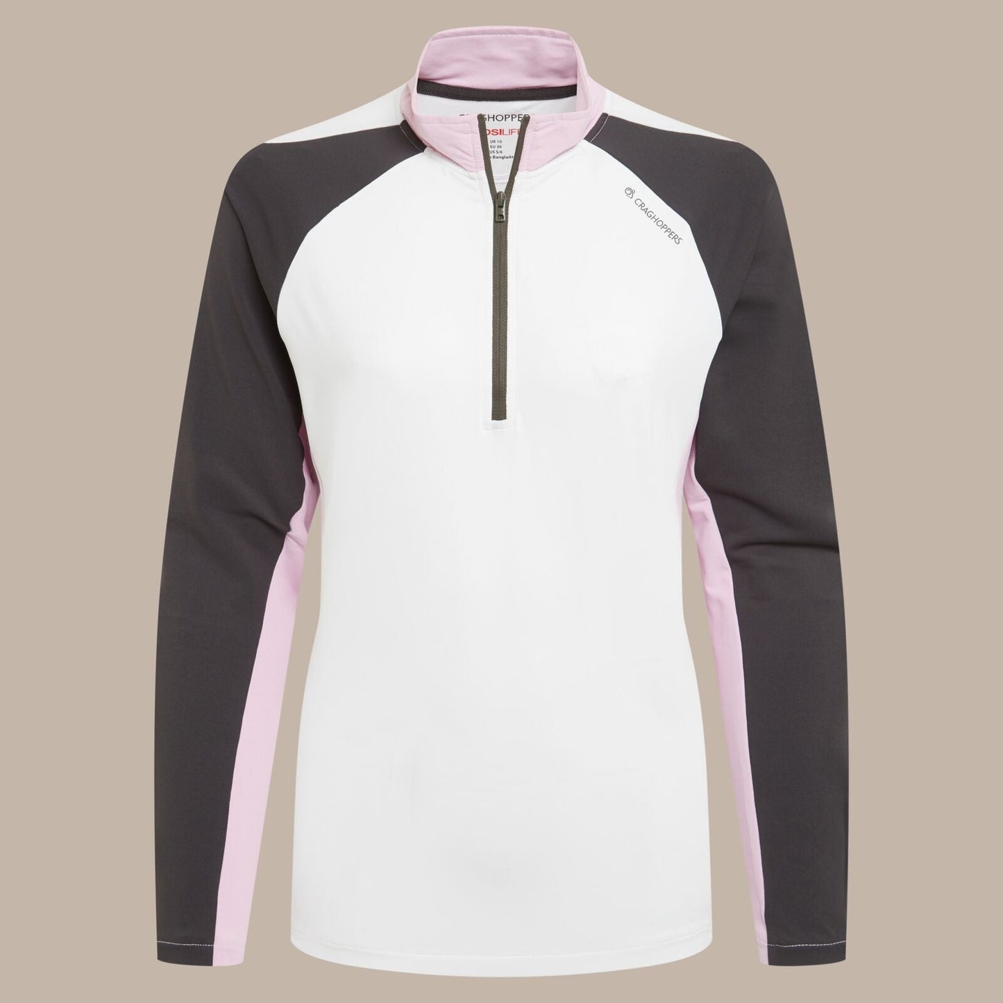 Craghoppers Womens NosiLife Ivybridge Golf Half Zip Sweater