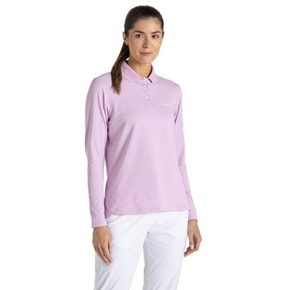 Craghoppers Womens NosiLife Thornbury Golf Long Sleeve Polo Shirt