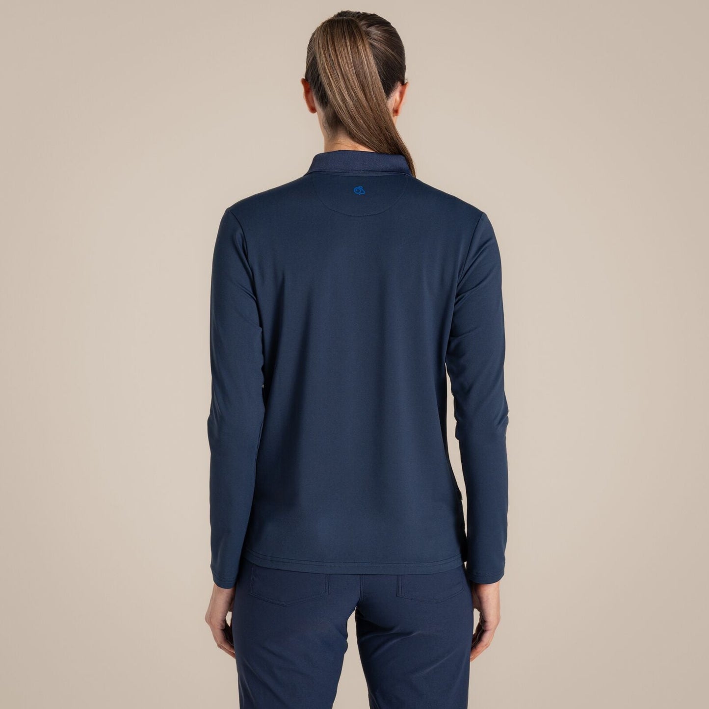 Craghoppers Womens NosiLife Thornbury Golf Long Sleeve Polo Shirt