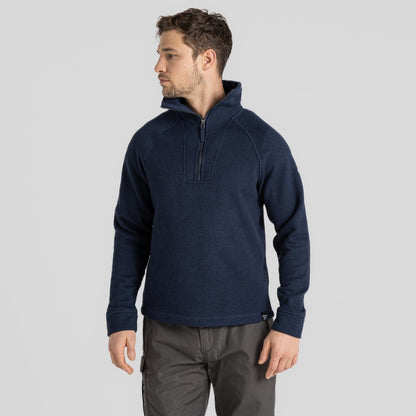 Craghoppers Mens Wole Half Zip High Collar Pullover Fleece