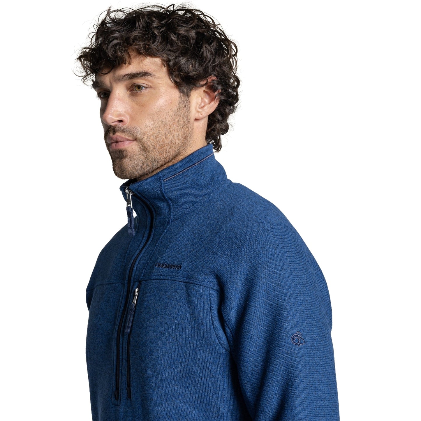 Craghoppers Mens Torney III Knitlook Half Zip Fleece