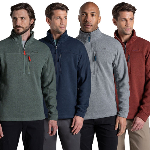Craghoppers Mens Torney III Knitlook Half Zip Fleece