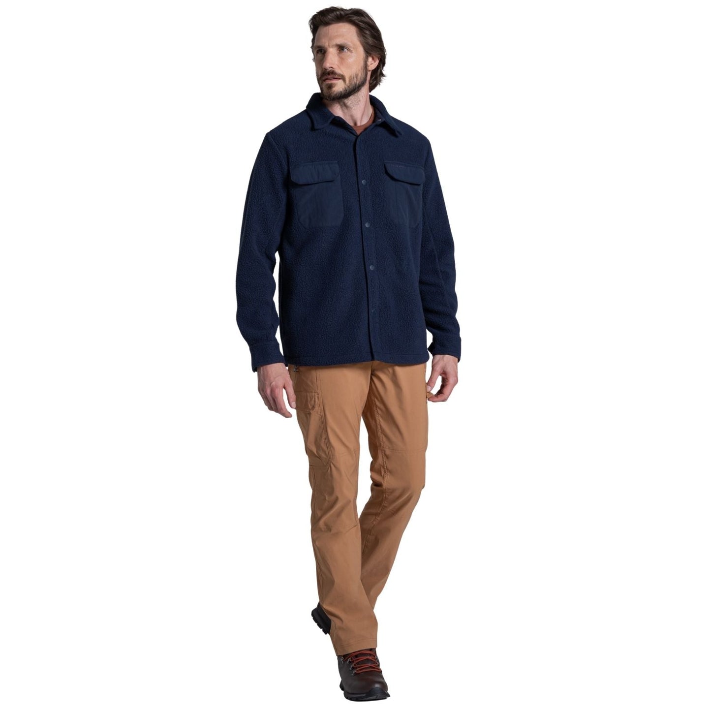 Craghoppers Mens Blencathra Overshirt Borg Full Zip Fleece