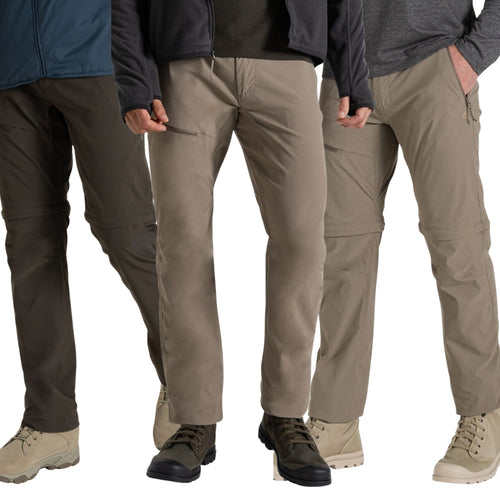 Craghoppers Mens NosiLife Pro III Zip Off Walking Trousers