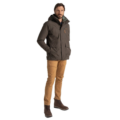 Craghoppers Mens National Trust Padley Waterproof Hooded Jacket