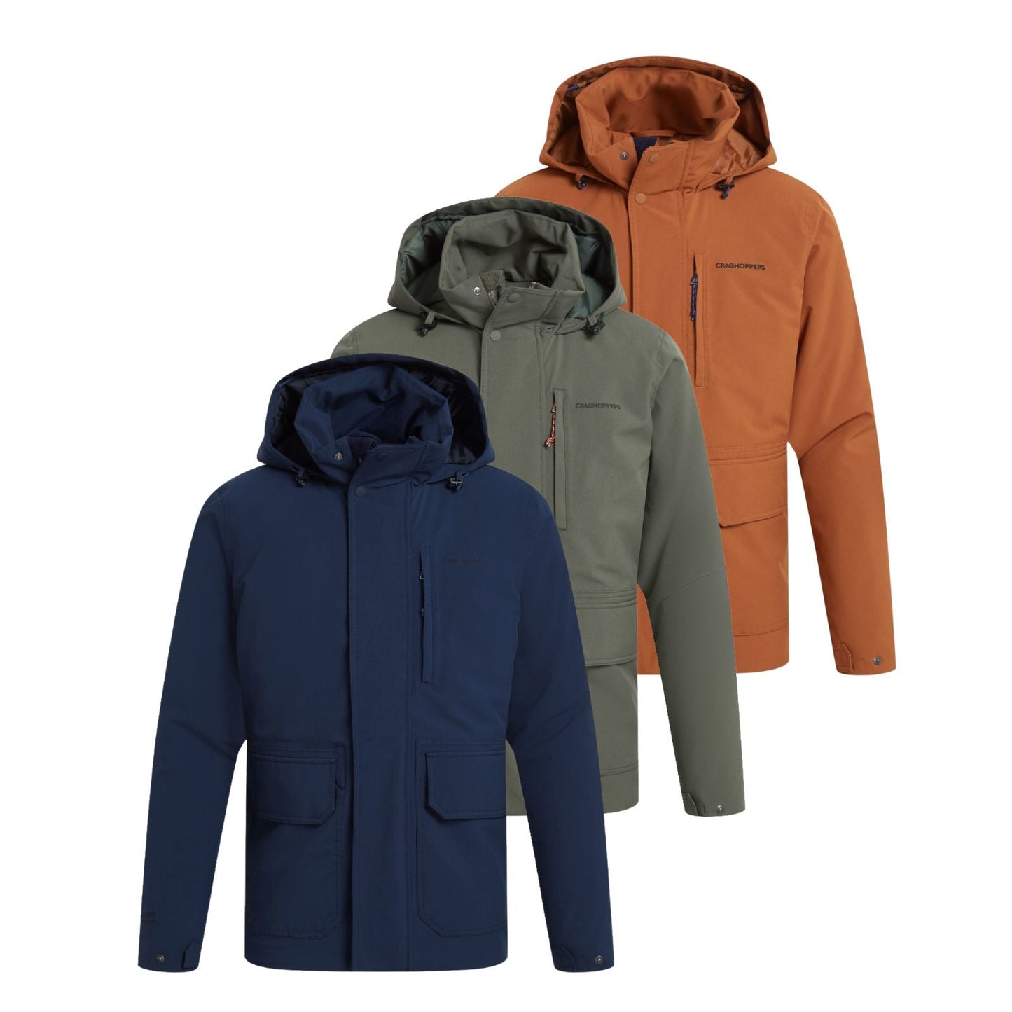 Craghoppers Mens Padley II Insulated Waterproof Jacket - Gingerbread