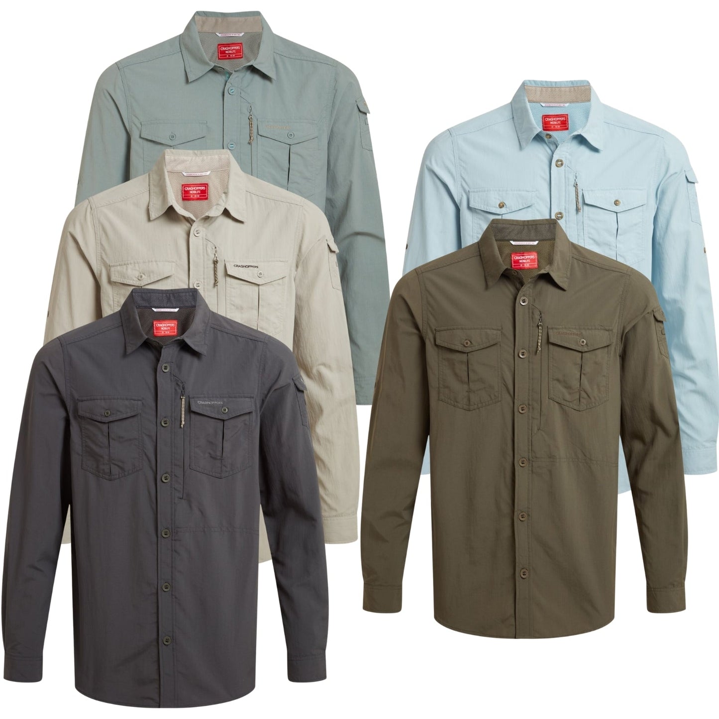 Craghoppers Mens NosiLife Adventure III Long Sleeve Shirt