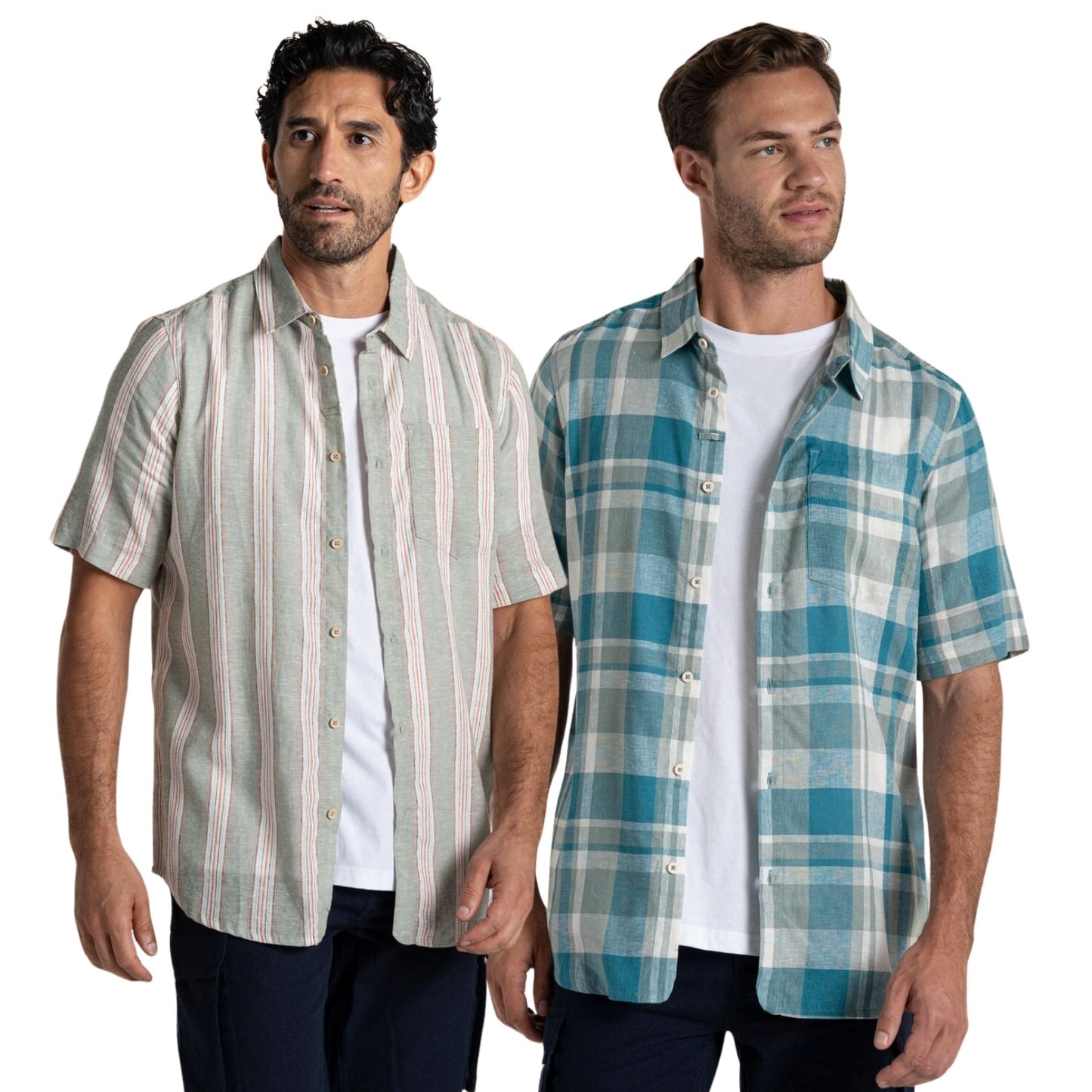 Craghoppers Mens Argino Button Up Short Sleeve Shirt
