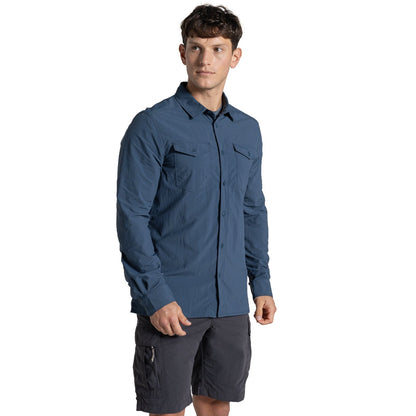 Craghoppers Mens NosiLife Loukkos Long Sleeve Shirt