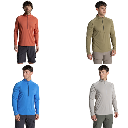 Craghoppers Mens NosiLife SolarShield+ Half Zip Fleece