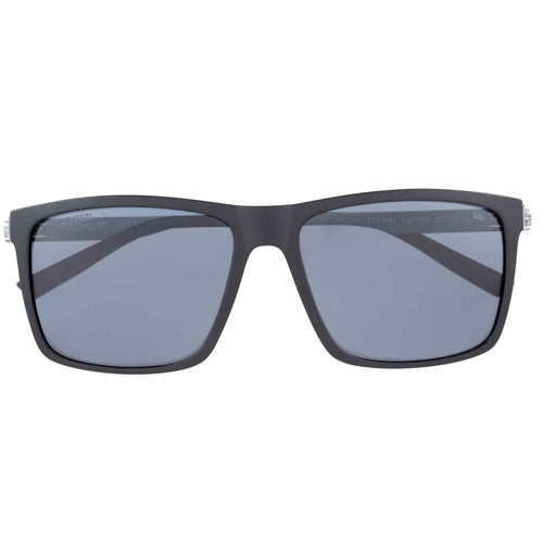 CAT Mens CPS-8501 Polarised Sunglasses - Matte Black/Solid Smoke