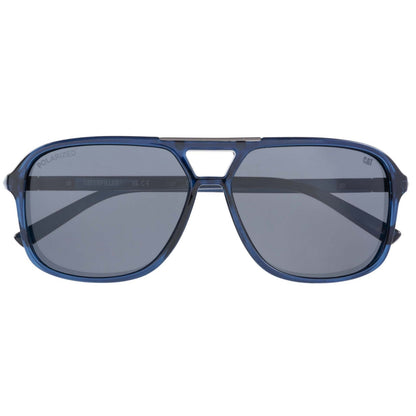 CAT Mens CPS-8505 Polarised Aviator Sunglasses - Gloss Navy/Crystal