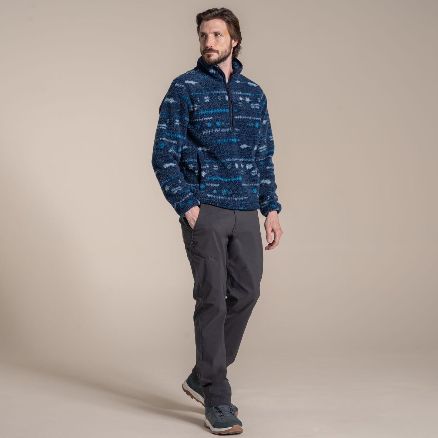 Craghoppers Mens Rawthey Borg Half Zip Fleece
