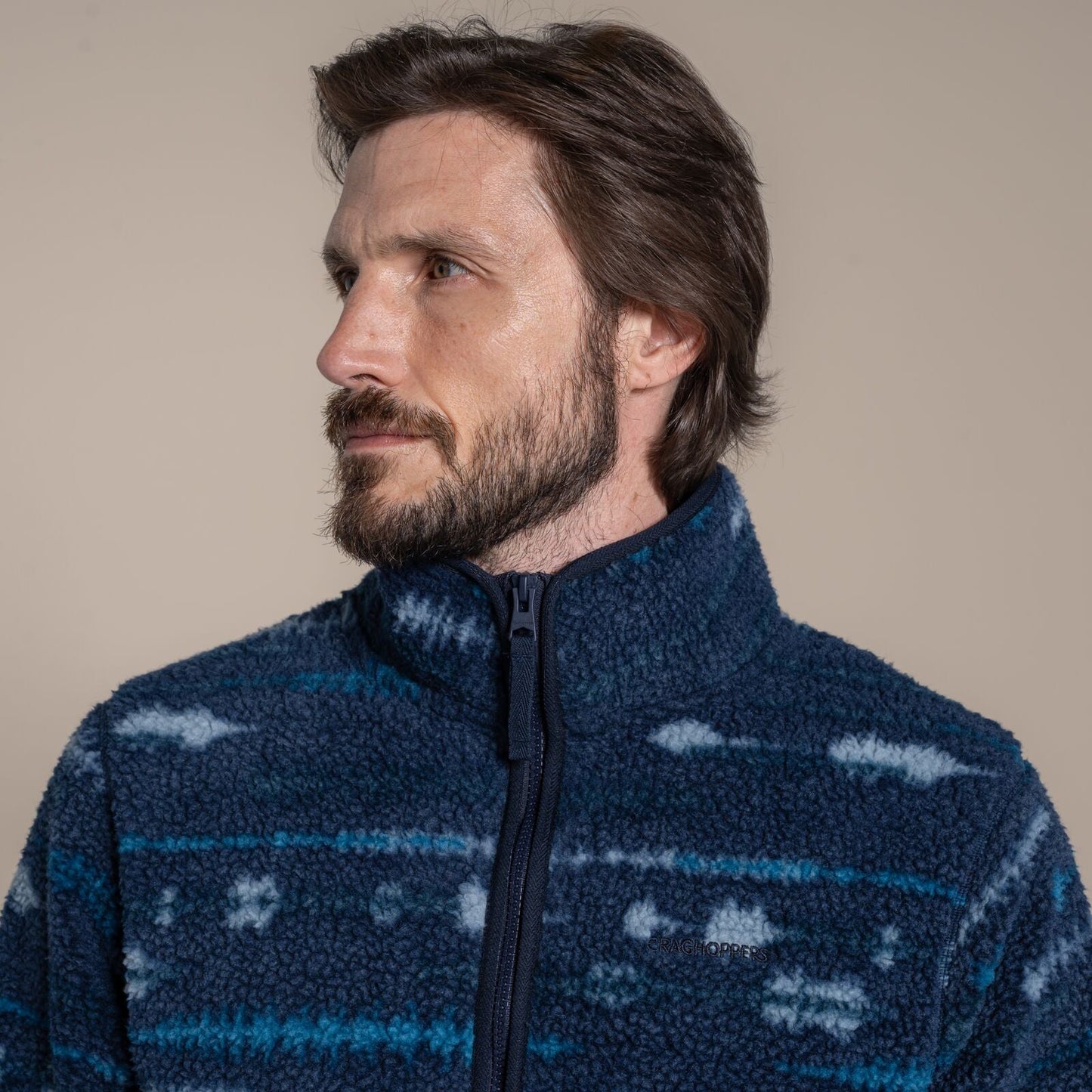 Craghoppers Mens Rawthey Borg Half Zip Fleece