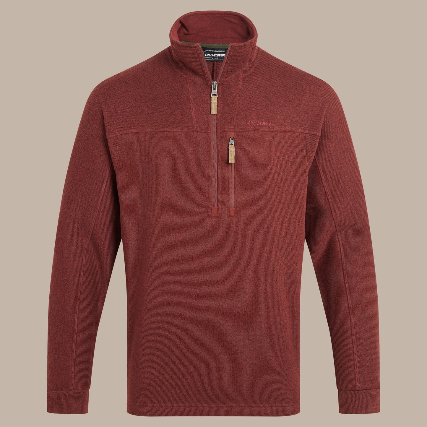 Craghoppers Mens Torney III Knitlook Half Zip Fleece