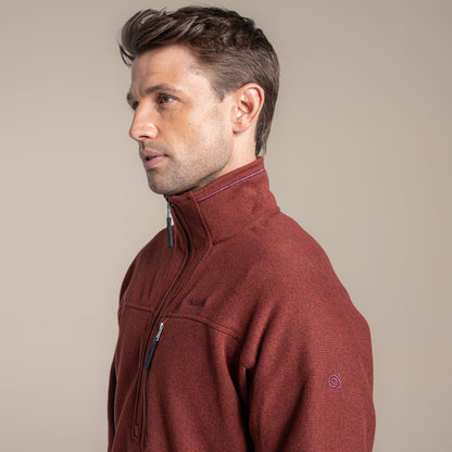 Craghoppers Mens Torney III Knitlook Half Zip Fleece