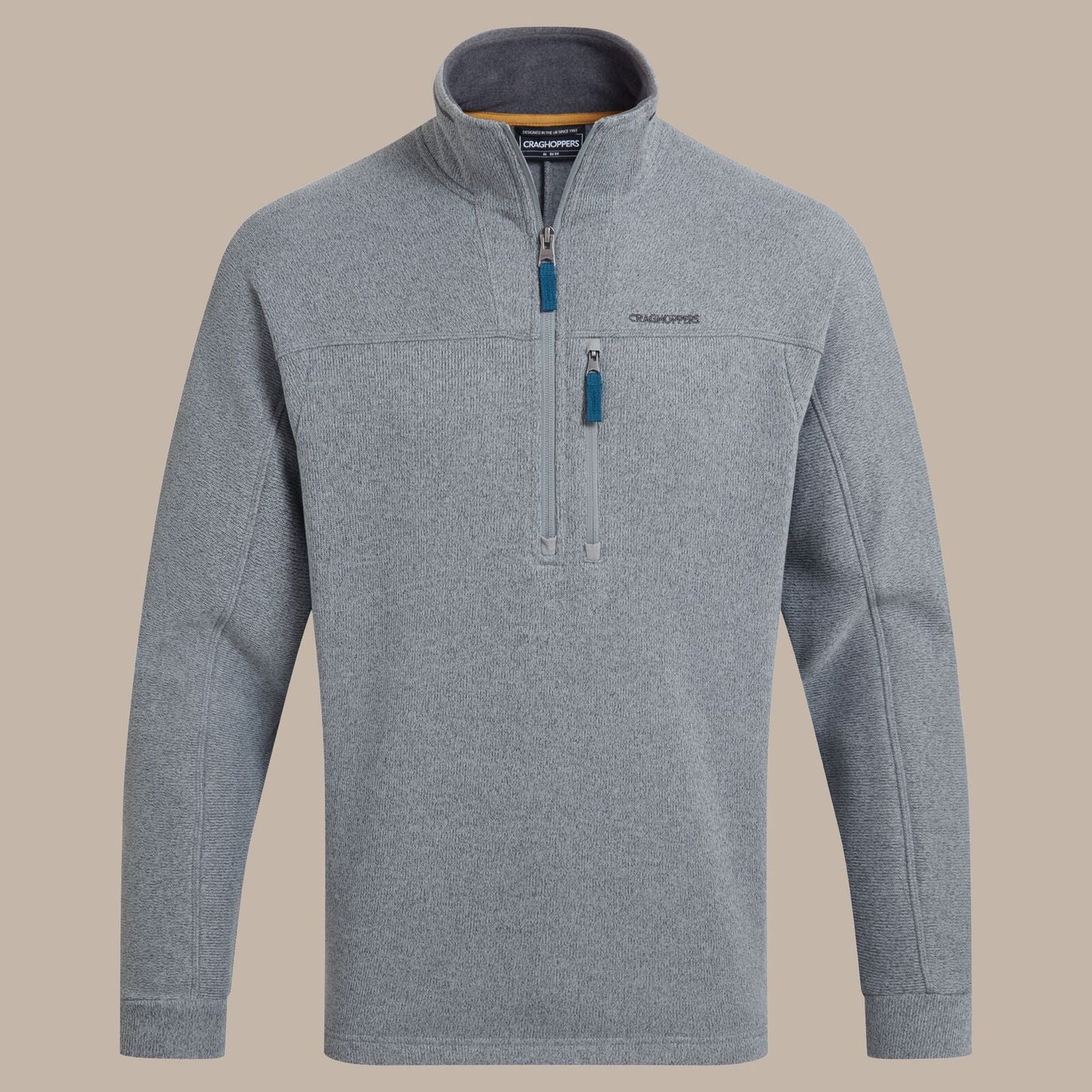 Craghoppers Mens Torney III Knitlook Half Zip Fleece