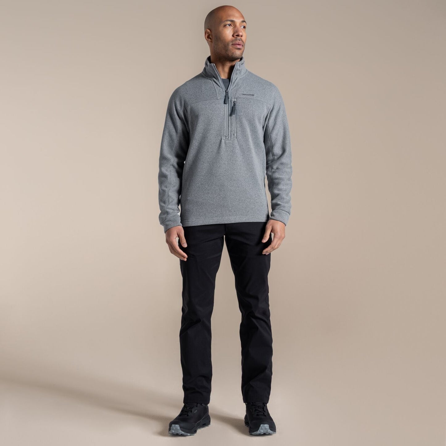 Craghoppers Mens Torney III Knitlook Half Zip Fleece