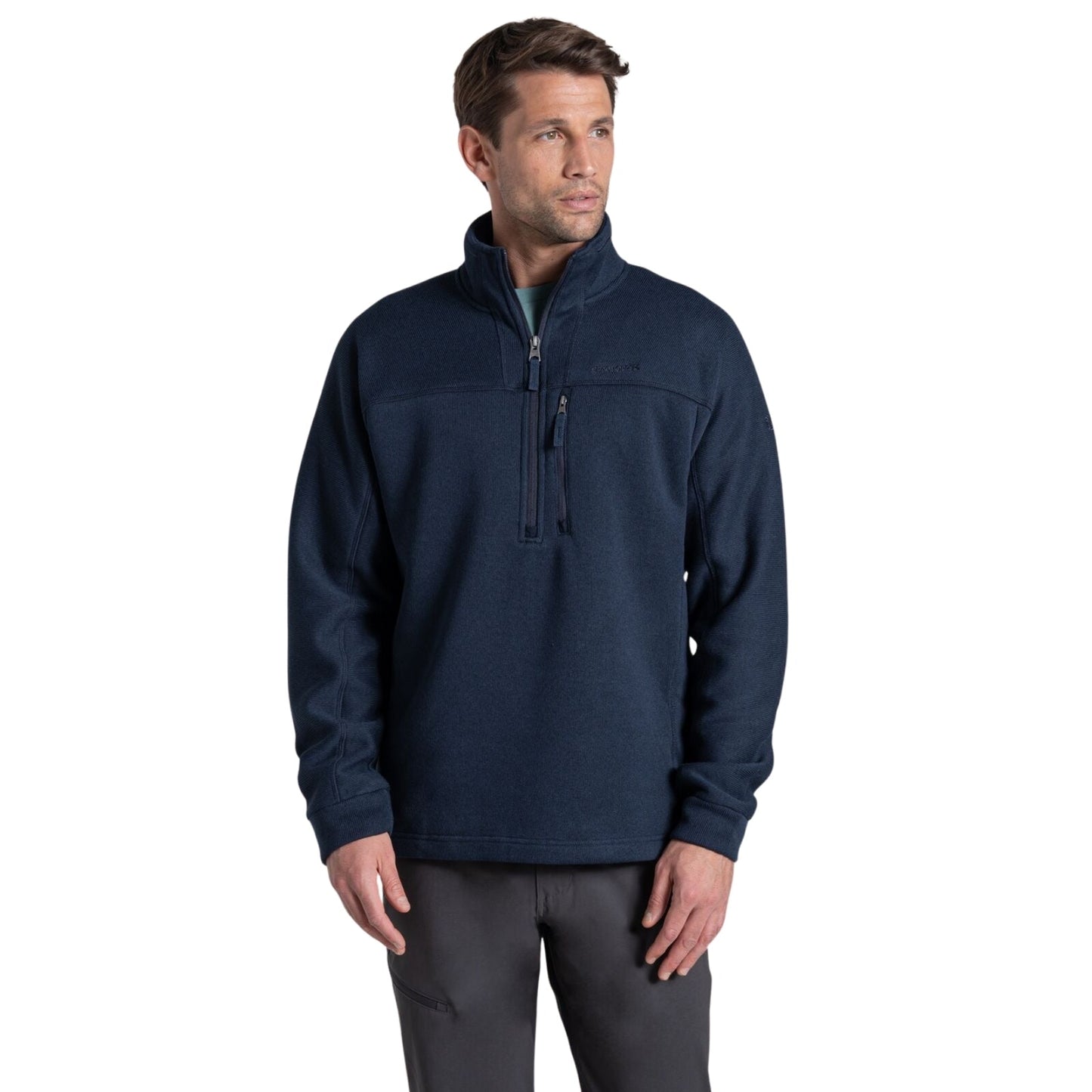 Craghoppers Mens Torney III Knitlook Half Zip Fleece