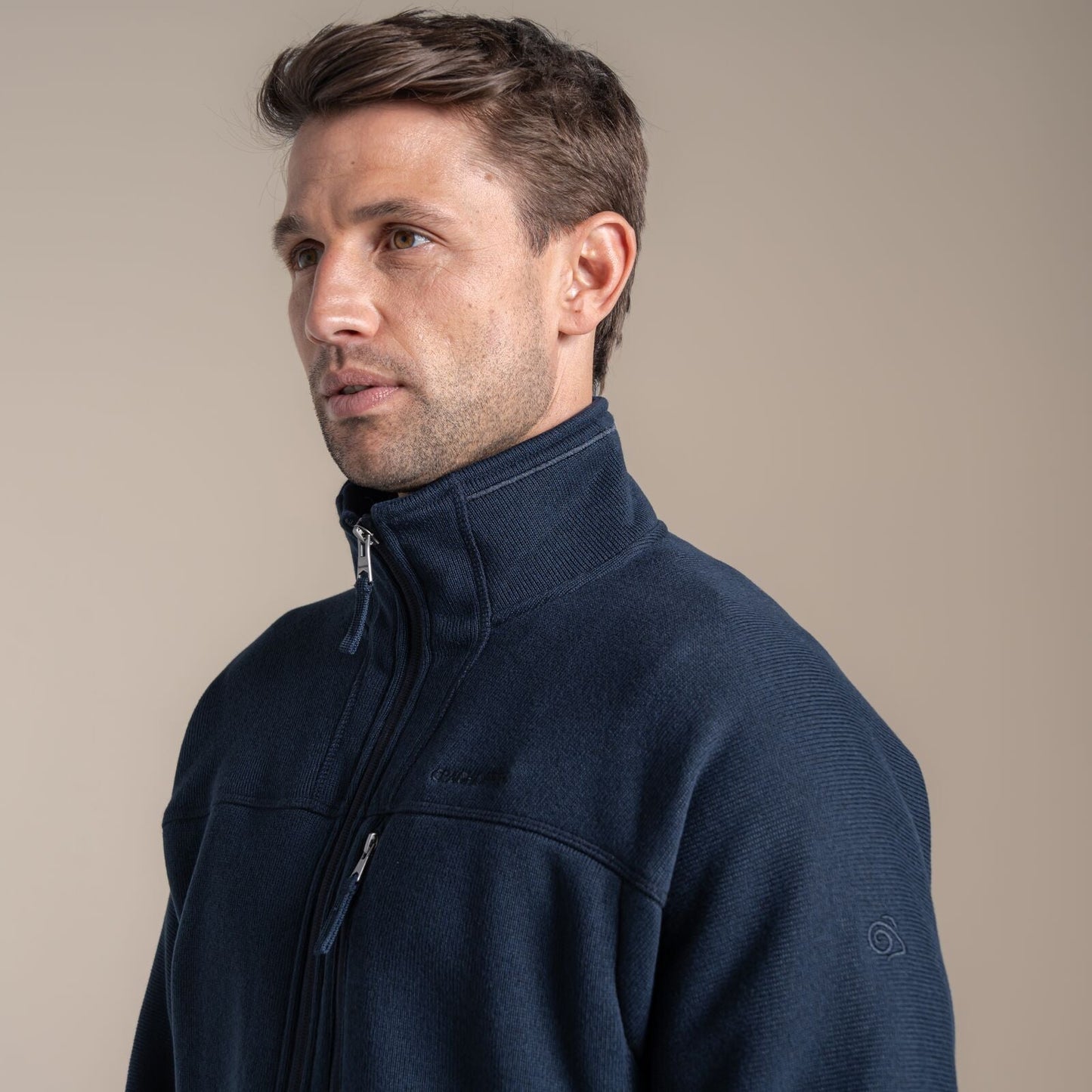 Craghoppers Mens Torney III Knitlook Half Zip Fleece