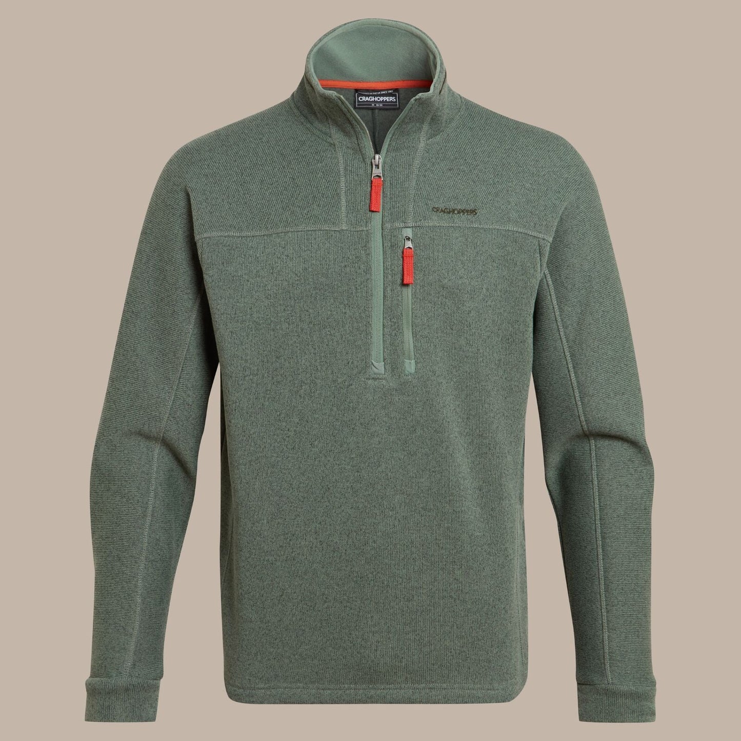 Craghoppers Mens Torney III Knitlook Half Zip Fleece