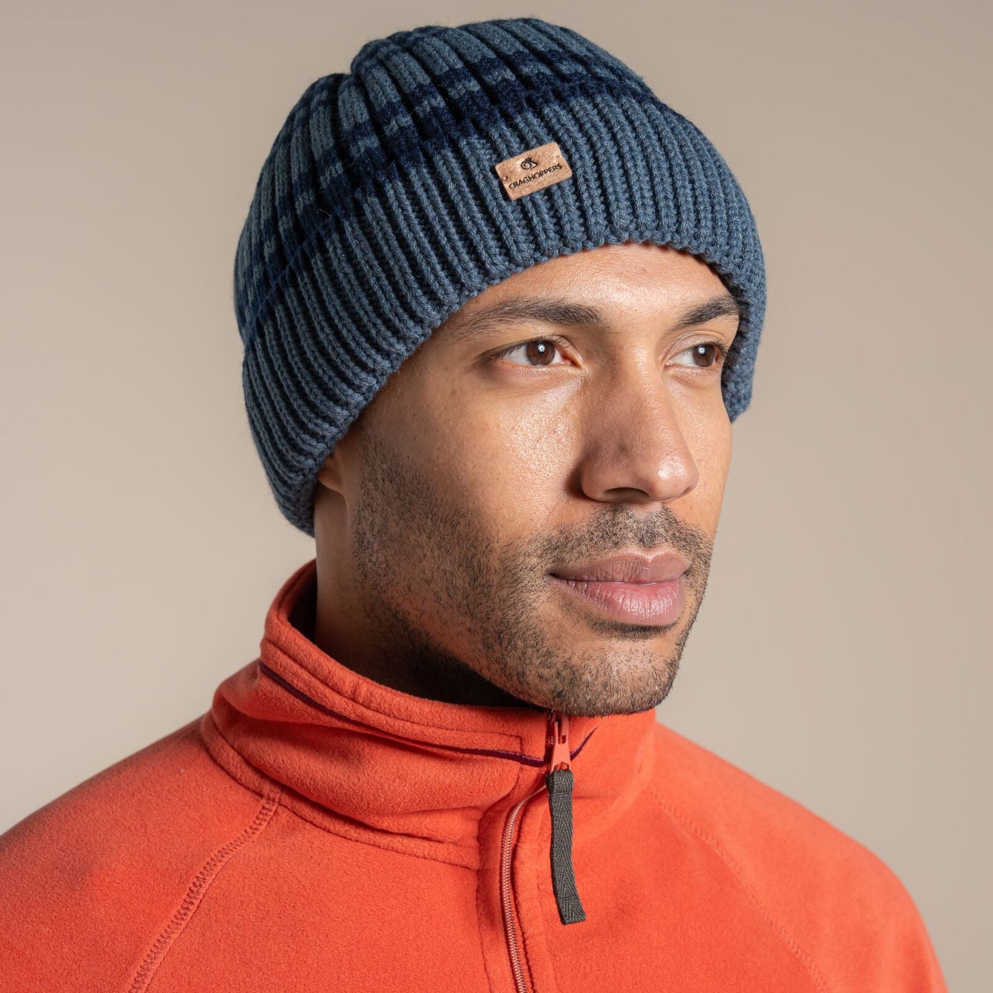 Craghoppers Mens Shale Rib Knit Beanie
