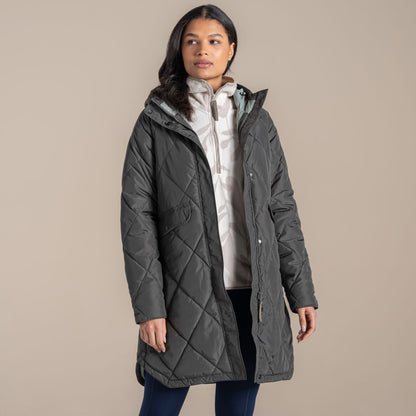 Craghoppers Womens Sweetgrass Long Length Quilted Jacket