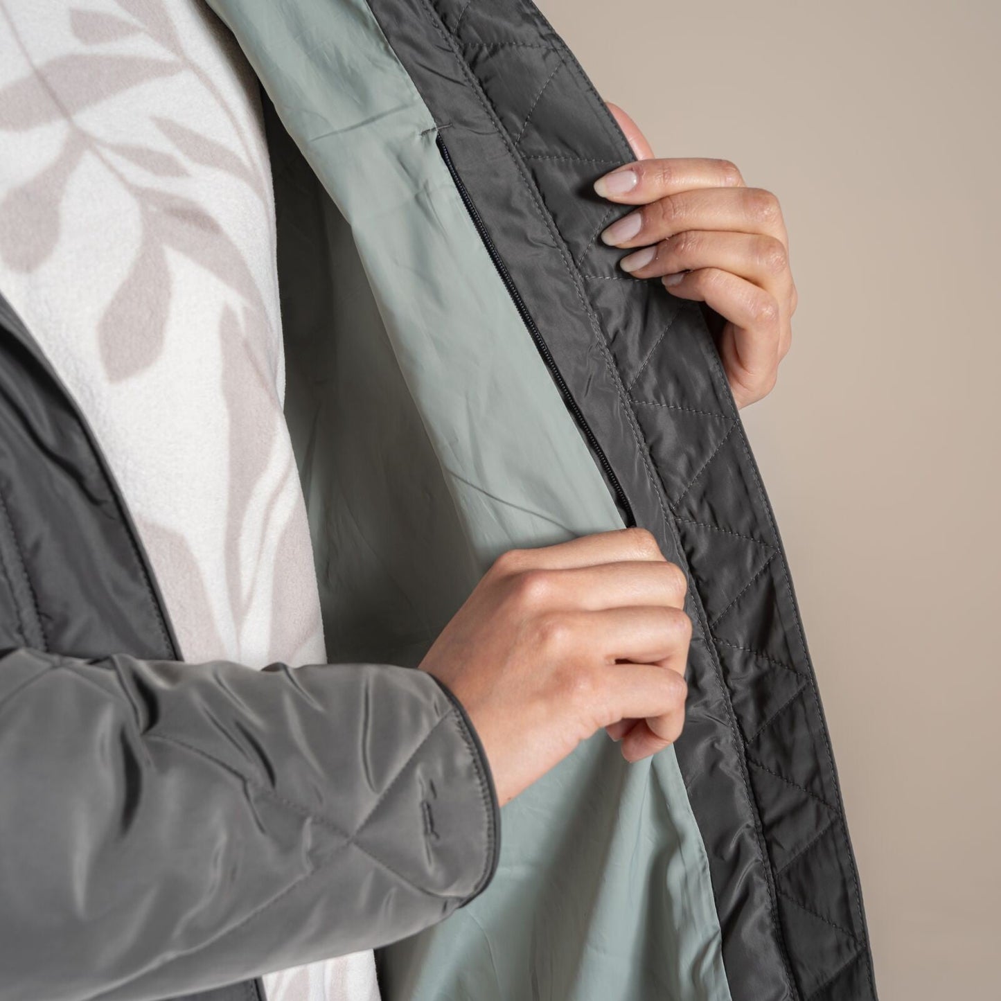 Craghoppers Womens Sweetgrass Long Length Quilted Jacket