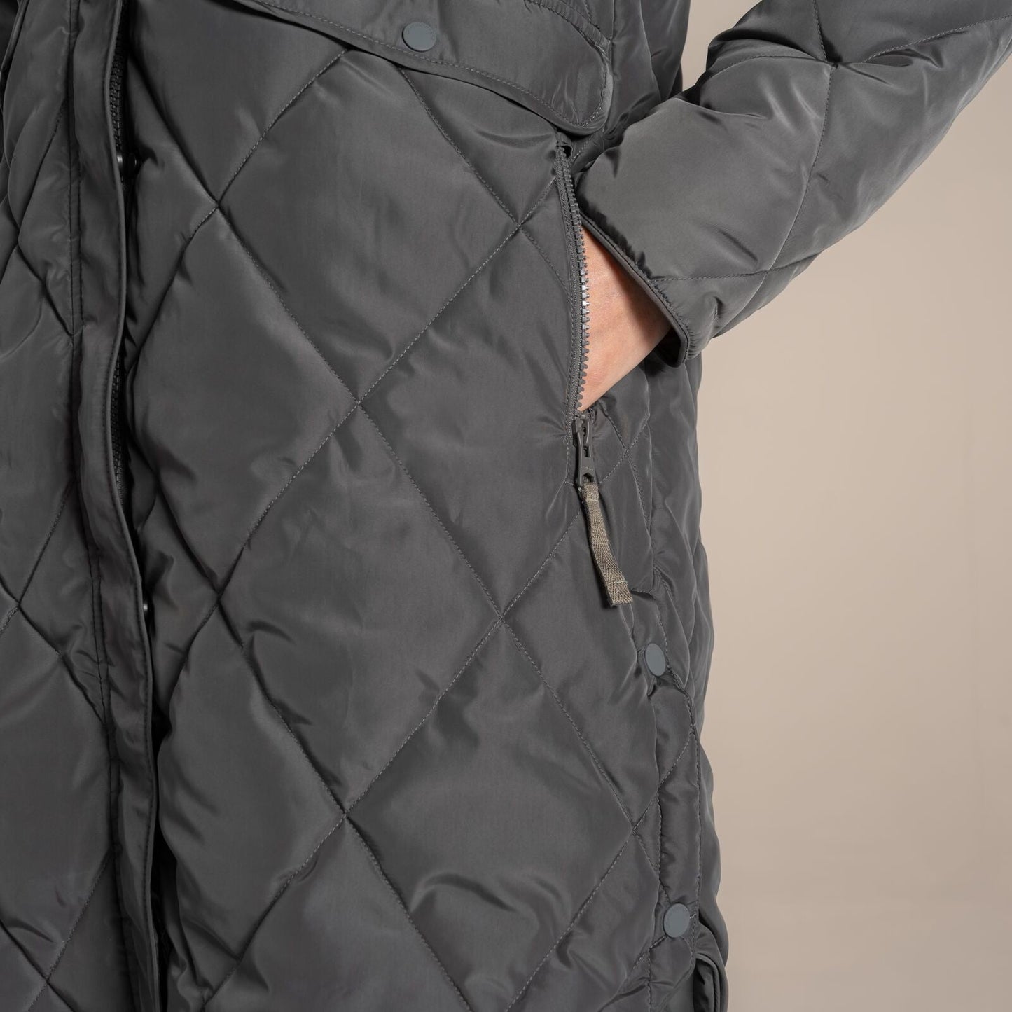 Craghoppers Womens Sweetgrass Long Length Quilted Jacket