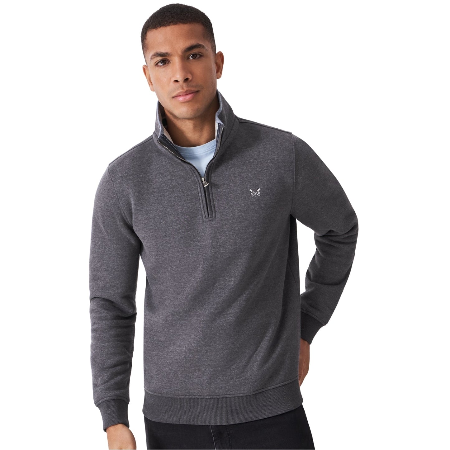 Crew Clothing Mens Classic Half Zip Sweatshirt