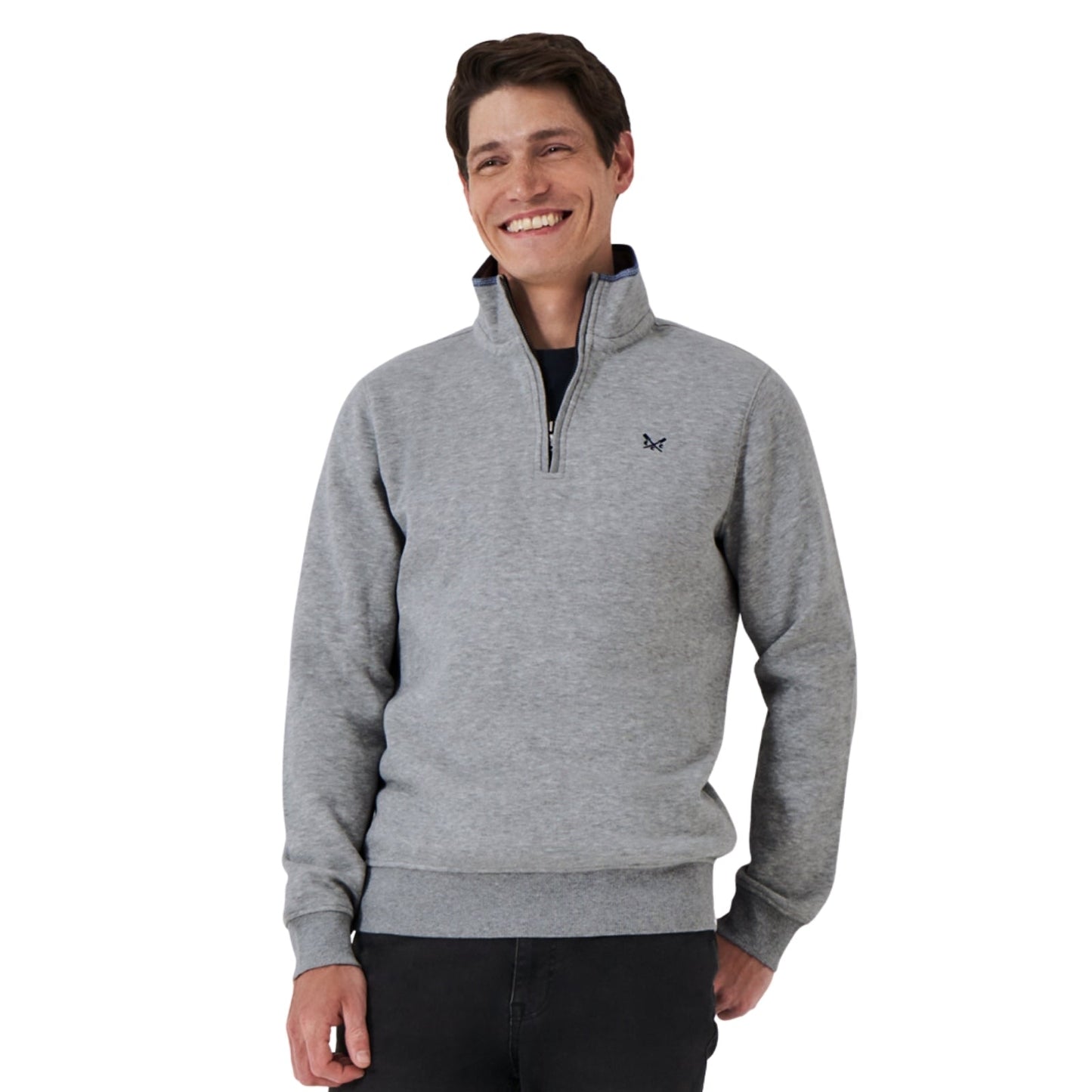 Crew Clothing Mens Classic Half Zip Sweatshirt