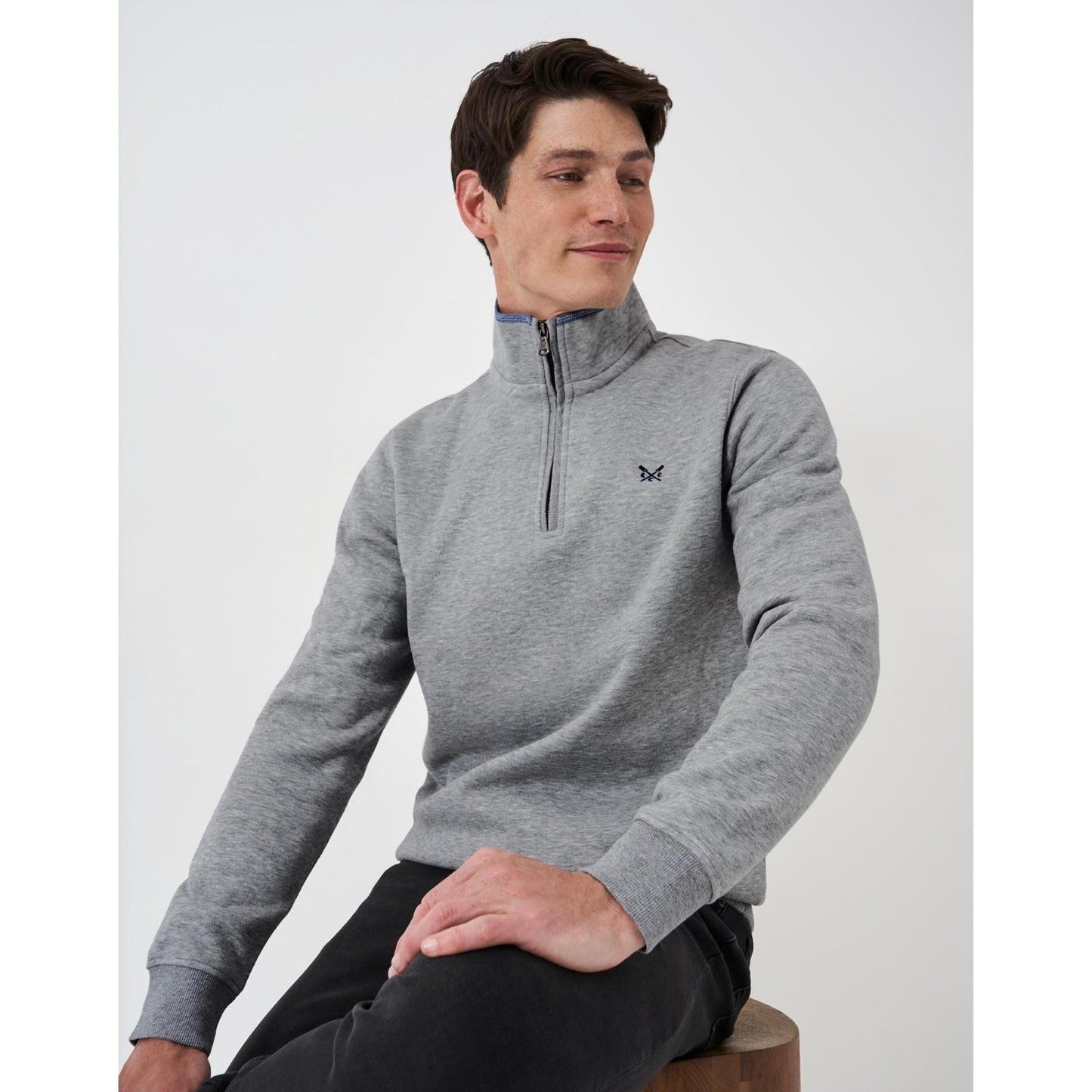 Crew Clothing Mens Classic Half Zip Sweatshirt
