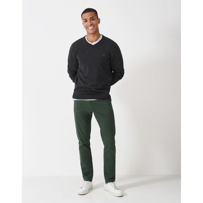 Crew Clothing Mens Organic Cotton V Neck Sweatshirt