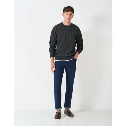 Crew Clothing Mens Oarsman Organic Cable Crew Knitwear Jumper