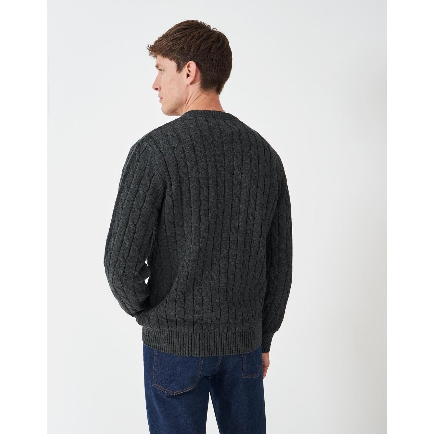 Crew Clothing Mens Oarsman Organic Cable Crew Knitwear Jumper