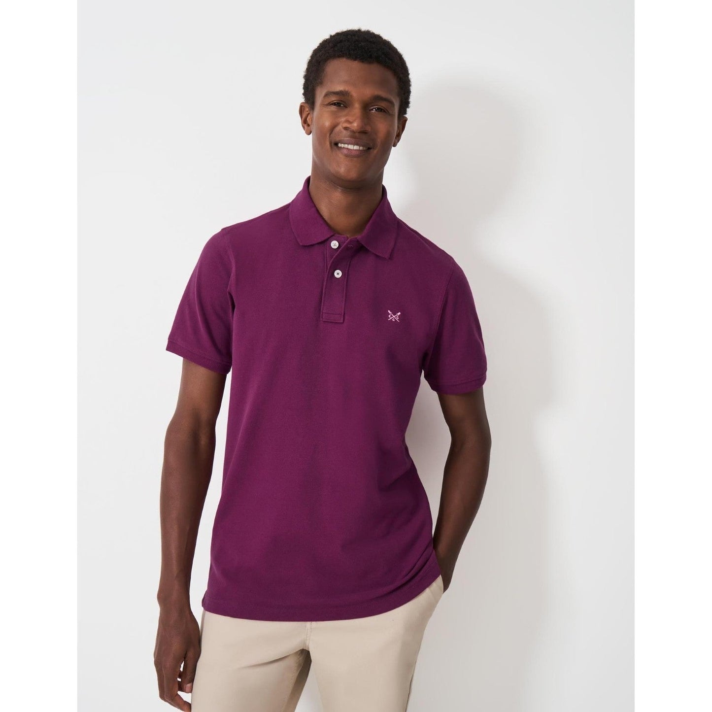 Crew Clothing Mens Classic Pique  Short Sleeve Polo Shirt