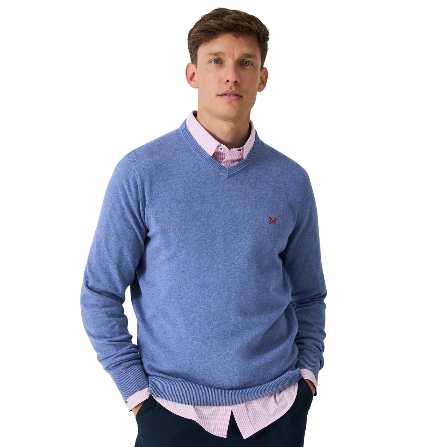 Crew Clothing Mens Organic Cotton Vee Sweatshirt