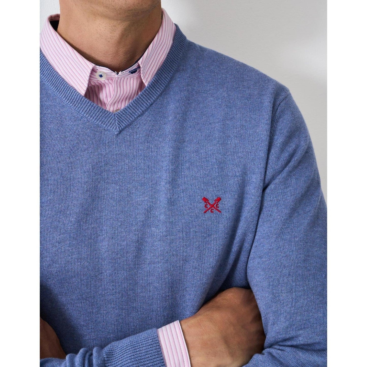 Crew Clothing Mens Organic Cotton Vee Sweatshirt