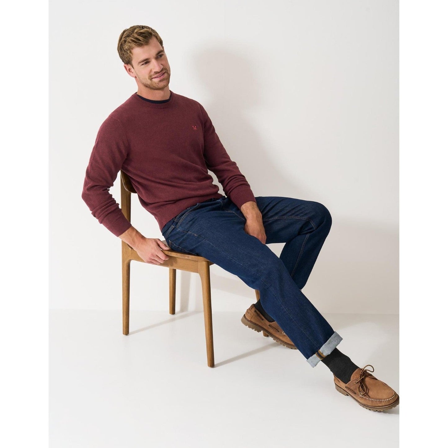 Crew Clothing Mens Organic Cotton Crew Sweatshirt