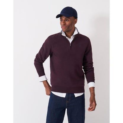 Crew Clothing Mens Classic Half Zip Sweatshirt