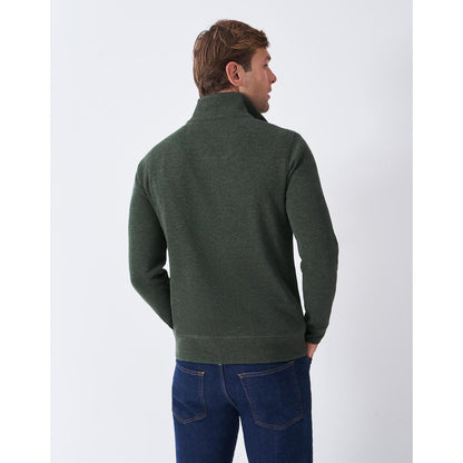 Crew Clothing Mens French Rib Half Zip Sweatshirt