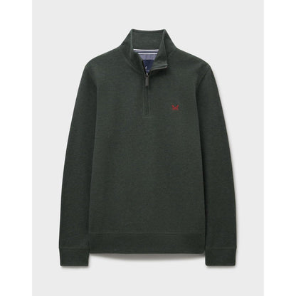 Crew Clothing Mens French Rib Half Zip Sweatshirt